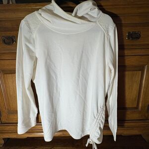 St Johns Bay Active Wear Pullover Hoodie L Cinched‎ Side W/Tie